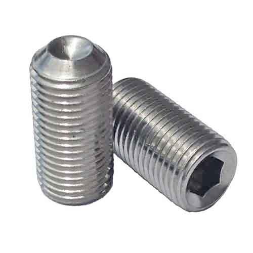 SSSF010114S #10-32 x 1-1/4" Socket Set Screw, Cup Point, Fine, 18-8 Stainless